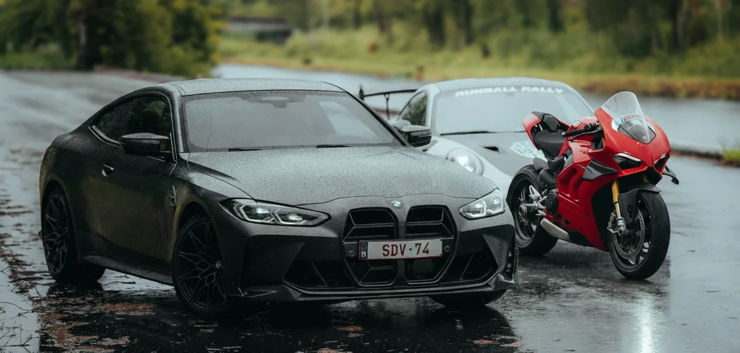 Nano Banana result for Replace the car in the red circle with a motorcycle.
